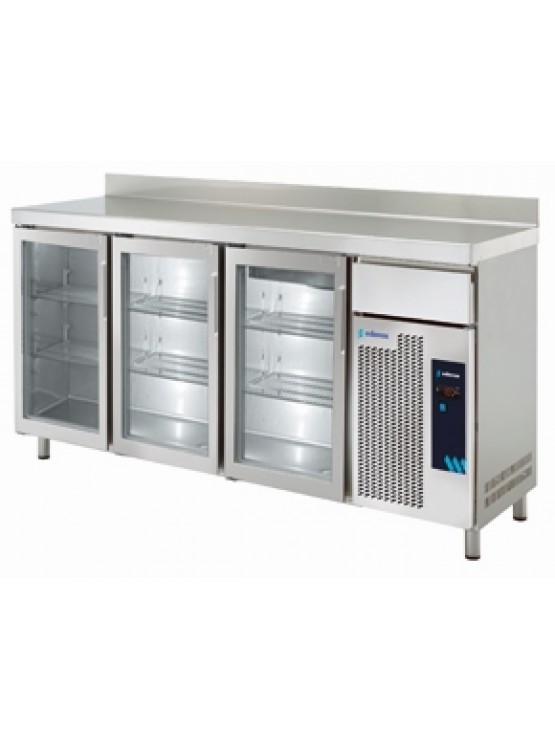 Bancada Frigorífica 3 Portas Vidro