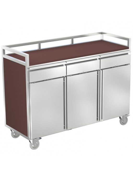 Carro de Serviço Com Três Portas - Transporte de Exterior