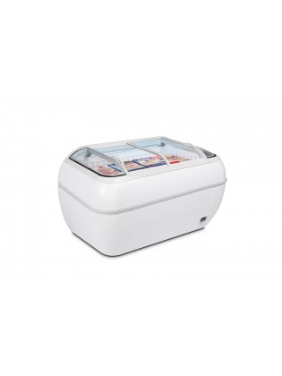 Arca Congeladora Dupla Com Tampa de Vidro Curva de Correr - Horizontal - Ilha - 1470*811*902mm - 425 Litros - Topo