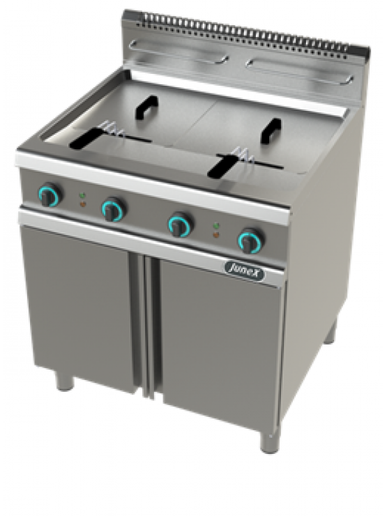 Fritadeira Elétrica Com Móvel - Junex - 13 + 13 Litros - 700