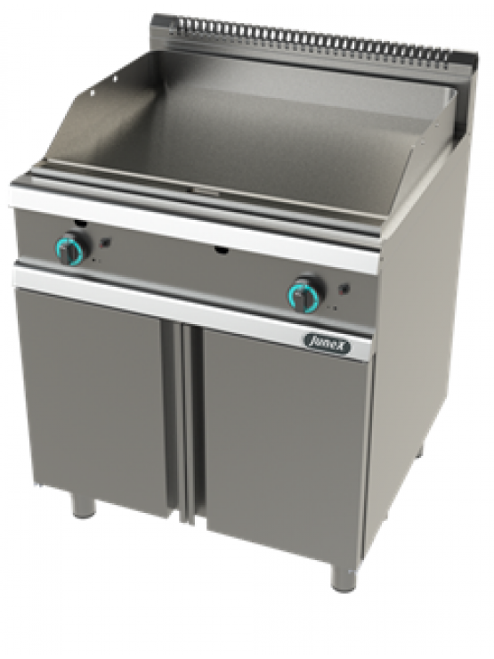 Fry Top/Placa De Grelhar Lisa Com Móvel - Junex - Gás - 700