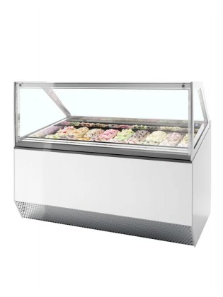 Vitrine de Gelados - Expositora - 18 Cuvetes - 970 Litros