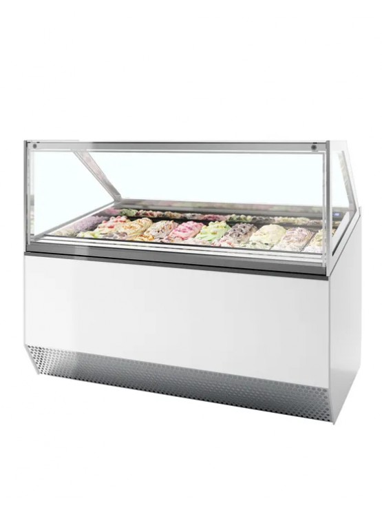 Vitrine de Gelados - Expositora - 18 Cuvetes - 970 Litros