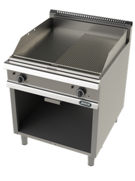 Fry Top/Placa De Grelhar Ranhurada Com Móvel - Junex - Gás - 900