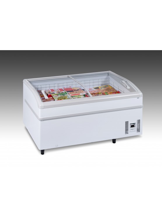 Arca Congeladora Com Tampa de Vidro Curva de Correr - Horizontal - Ilha - 1520*920*790mm - 590 Litros