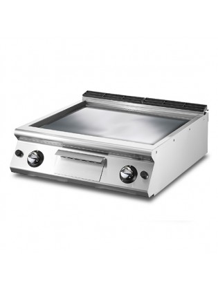 Fry Top Gás Placa Lisa - Chapa Cromada - Bancada - 700mm