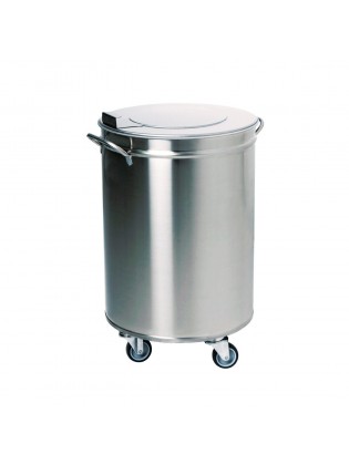 Balde do Lixo 50 Litros sem Pedal - Inox