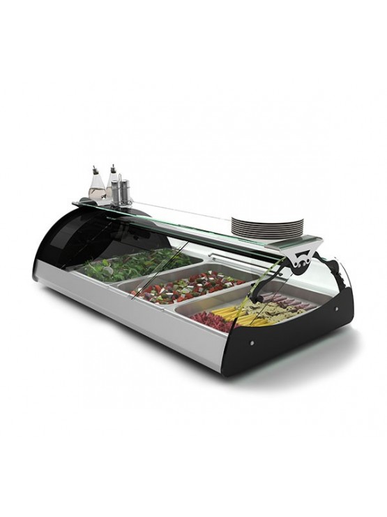 Vitrine Refrigerada - Expositora - 3*GN1/1 - Estante Superior - Self Service