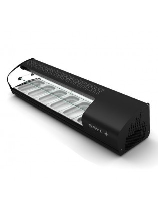 Vitrine de Sushi - Expositor - Cuba Plana - 1320mm - 2 Estantes