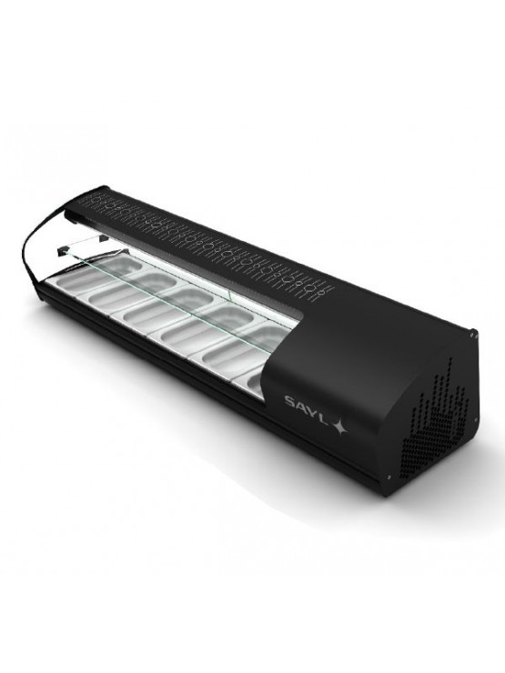 Vitrine de Sushi - Expositor - 6*GN1/3 - 1320mm - 2 Estantes