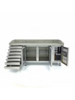 Bancada Frigorífica de Pizza com Tampo em Granito