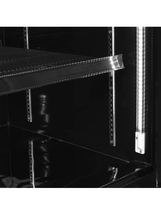 Armário Frigorífico Preto - Expositor Para Cerveja - 459 Litros