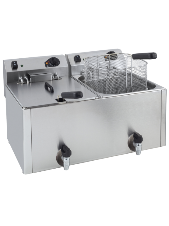 Fritadeira Elétrica com Torneira - 10 + 10 Litros