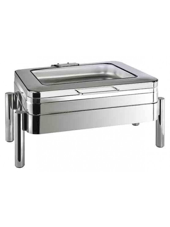 Chafing Dish GN 1/1 Tampa Vidro - Indução | PREMIUM 