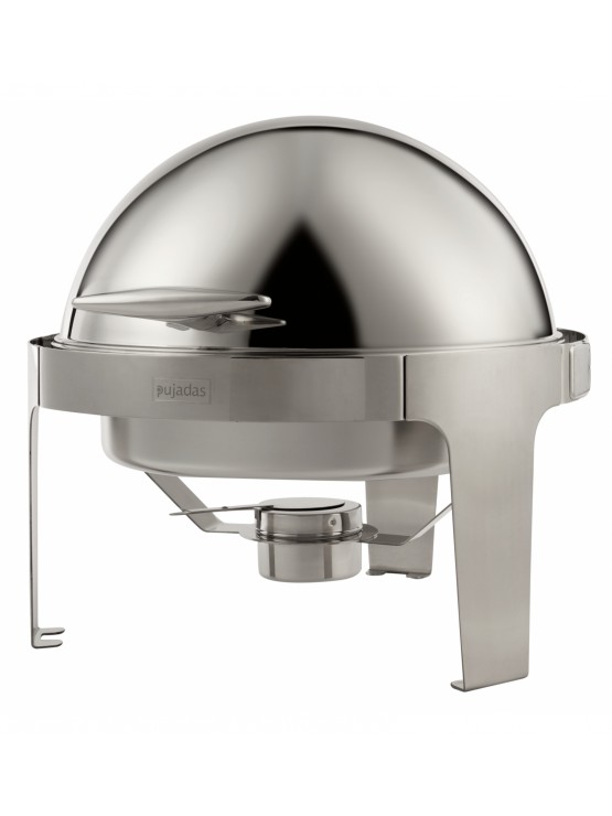 Chafing Dish Redondo com Tampa Roll Top