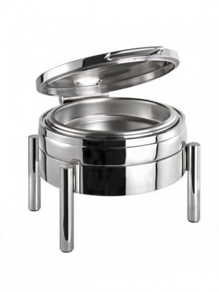 Chafing Dish Redondo Tampa Inox - Indução | PREMIUM 