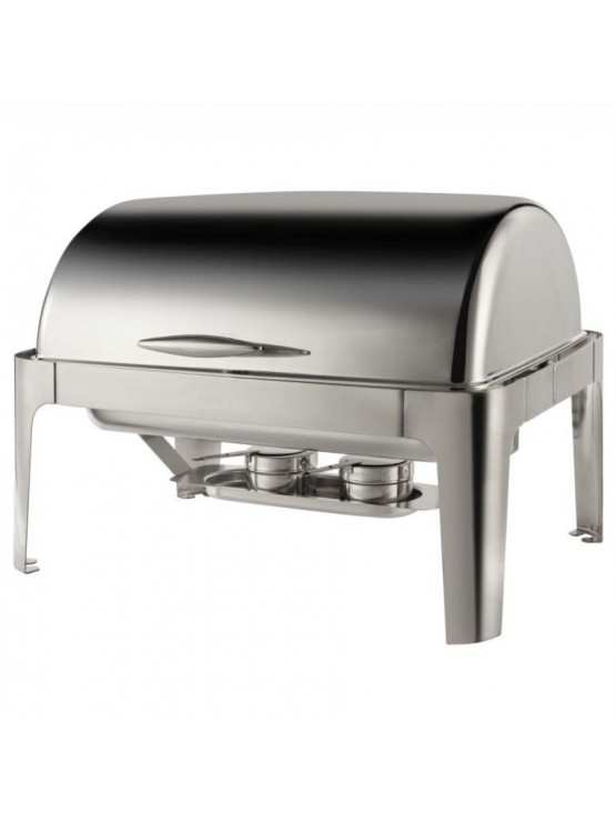Chafing Dish Retangular com Tampa Roll Top