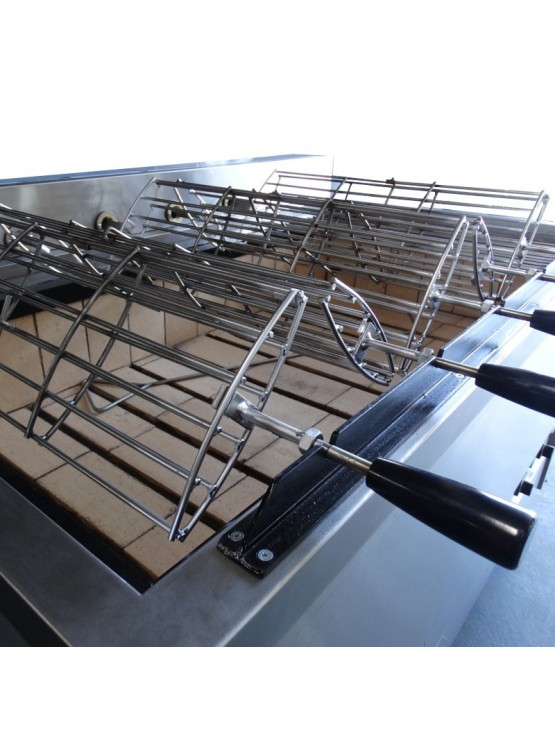 Churrasqueira Carvão 5 Grelhas Rotativas + 1 Fixa