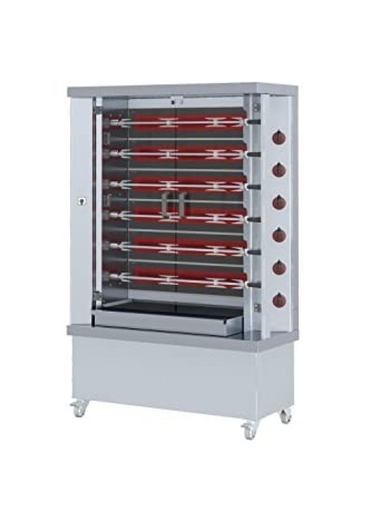 Máquina de Assar Frangos em Vitrocerâmica - Elétrica - 30 Frangos