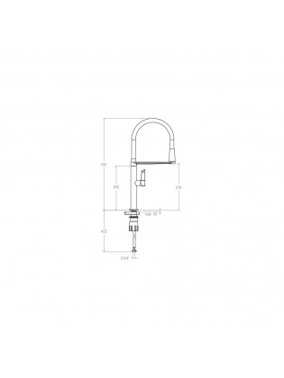 Torneira Monocomando Preta